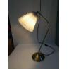 Buy cheap Antique White Pleated Brass Swing Arm Desk Lamp H400 For Hotels from wholesalers