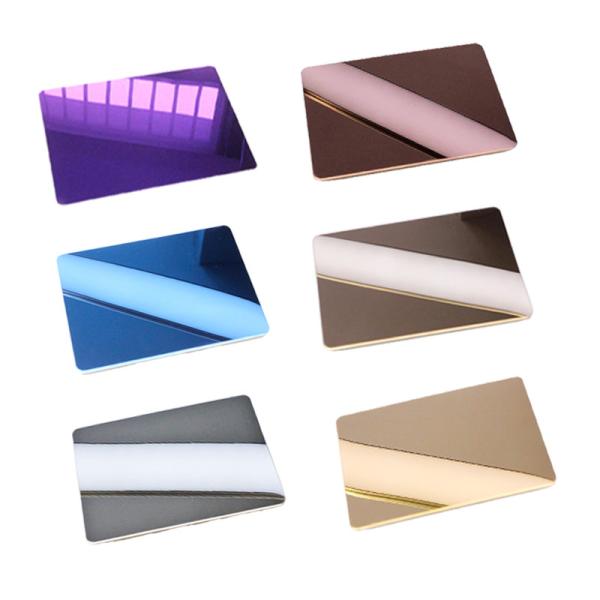 Buy cheap 304 316 Stainless Steel Decorative Sheets Mirror Finish Colored from wholesalers