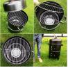 Buy cheap 18" Height Outdoor Cooking Grills Portable Charcoal Grill 3 In 1 Multifunction from wholesalers