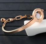 China factory 316l stainless steel Shell Bangle jewelry ,Cross Chain bracelets