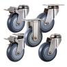 Buy cheap 5 Inch Soft Wheel 130kg Capacity Threaded Stem Swivel Medium Duty PU 304SS Caster Wheels Manufacturer China from wholesalers