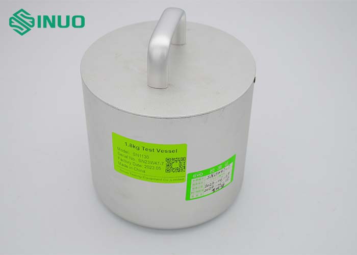 IEC 60335-2-6 Clause 21.102 Mass 1.8kg Test Vessel Aluminium With Diameter 120mm