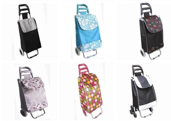 Buy cheap folding shopping trolley bag with two wheels from wholesalers