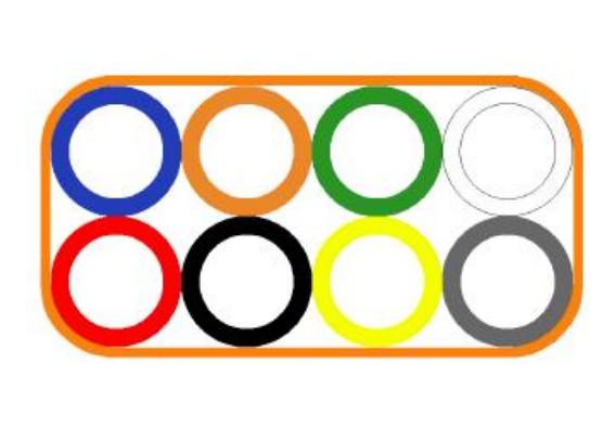 Buy cheap Hdpe Tube Bundle Flat 8-Ways 14 / 10mm from wholesalers