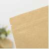 Buy cheap Flat Zipper Frosted Window 550g Kraft Paper Pouches from wholesalers