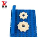 Opb Open Hole Flat Top Modular Plastic Belt for Fish Industry Sale