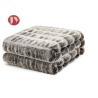 Buy cheap Rectangular brown Faux Animal Fur Blanket Stretch Rabbit Fur Super Soft luxury from wholesalers