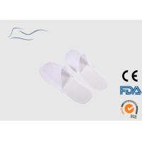 Buy cheap EVA Sole PP Closed Toe Spa Slippers Pure White Color CE / ISO Certification product