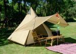 White Cotton Canvas Outdoor Camping Tents Indian Teepee Yurt Tent 320X260X200CM