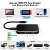 Buy cheap MacBook Aluminum Alloy 4K*2K 5 in 1 5GB USB C Hub from wholesalers