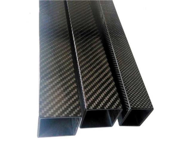 High Crushing Strength And Stiffness Lightweight 100% 3K Carbon Fiber Square