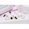 Buy cheap 2018 Fashion American style lady party EarringsSilver Many Colors Round shape Pearl Color silver color stainess steel from wholesalers