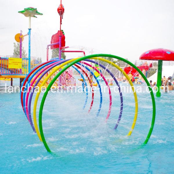 Buy cheap Water Park Indoor Splash Pad Equipment Fiberglass Colorful Rainbow Ring from wholesalers