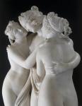 Art Stone carving three grace lady marble statues for museum,stone carving