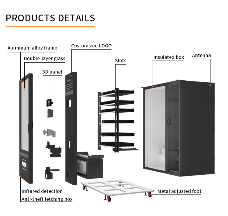 Best Selling Outdoor Snack Drinks Combo self vending machine