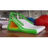 Buy cheap Green / White 0.9mm PVC Tarpaulin Blow Up Water Toy Floating Slide Rental Business use from wholesalers