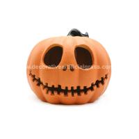 Buy cheap Resin Artificial Grass Halloween Pumpkins For Decorating OEM ODM product