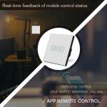 1/2/3 Gang Wireless Touch Switch 220v, Wifi Wall Touch Sensor Switch EU Standard