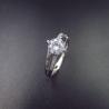 Buy cheap Double Shining Stone Ring For Wedding / 925 Silver Infinity Ring from wholesalers
