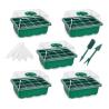 Buy cheap Green Plant Seed Starting Trays With Dome 12 Holes Reusable Durable For Vegetable from wholesalers