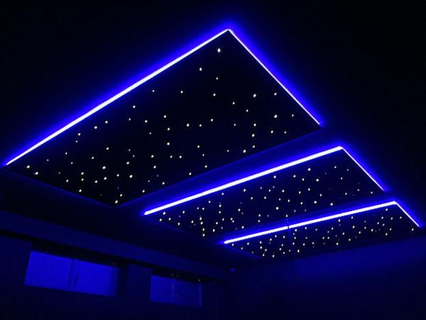 Buy cheap RGB Colors Fiber Optic Star Ceiling Panels 9mm Twinkle Polyester Fiberboard from wholesalers