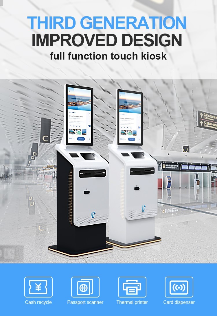 ATM Kiosk Windows Currency Exchange Machine With Turnkey Service and Thermal Printer