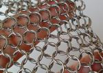 0.53x3.81mm Stainless Steel Welded Chainmail Mesh Curtain For Room Divider