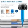 Buy cheap Square Cutting Edge 0.2mm Micro Ball Nose End Mill 2 Flutes 4mm Shank Diameter from wholesalers