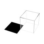 Clear Acrylic Display Case Assembled Cube Display Box Stand Dust-proof
