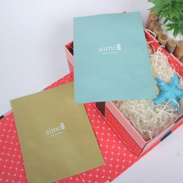 Buy cheap Custom Printing Recyclable Makeup Tools Facial Sheet Beauty Face Pouch Mask Plastic Packing Bag from wholesalers