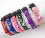 Nylon Adjustable Small Kitten Collars Solid Safe For Pet Indoor