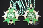 Gold Belgium Carnival Celebration Metal Award Medals Badge , Zinc Alloy Sports