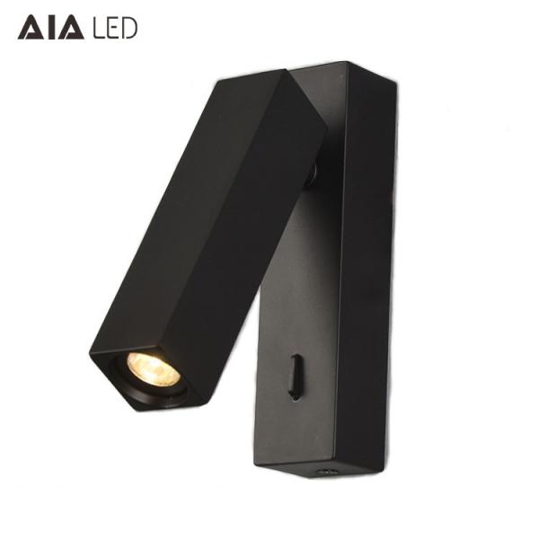 Wall mounted led bed wall lamp flexible 3W led bedside wall light headboard