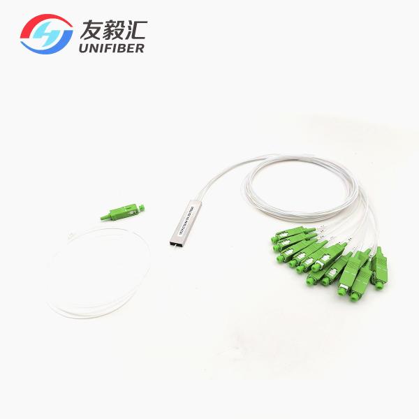 Buy cheap 1x12 Optical PLC Splitter SC APC G657A2 Steel Tube Low PDL from wholesalers