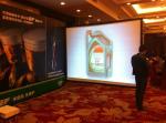 Outdoor Folding Roll Up fast fold projection screen For Cinema