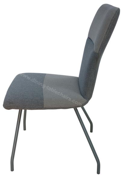 Buy cheap Leisure Fabric Upholstered Dining Chairs High Density Sponge Grey Shell from wholesalers