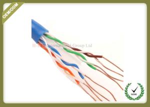 China Cat6 Utp Network Fiber Cable Solid Copper Pass Fluke Test 4 Pair 305m on sale