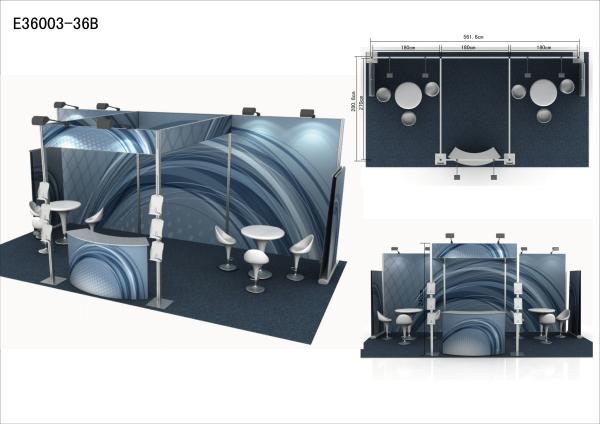 Buy cheap 3 X 6 M Custom Tradeshow Booth Aluminum Extrusion Standard Modular from wholesalers