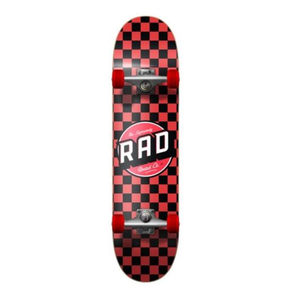 Buy cheap YOBANG OEM RAD Wheels Checker Black / Red Complete Skateboard - 7.75" x 31.25" from wholesalers