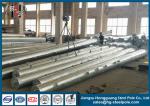 Q345 Conical Tapered Galvanized Street Light Pole ISO9001 Standard NEA Standard