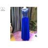Buy cheap Red Blue A Line Ball Gown / Lace Perspective Chiffon Evening Dress Sleeveless from wholesalers