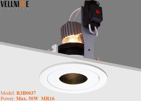 Buy cheap Halogen Rcessed downlighting , 50W MR16 hotel lamp , GU5.3 lamp holder ceiling light from wholesalers