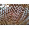 Buy cheap Anodized Aluminium Coil Metal Mesh Curtains Gold Color For Architectural Decoration from wholesalers