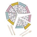 Disposable Triangle Eco Friendly Food Packaging For Candy Cake Pizza