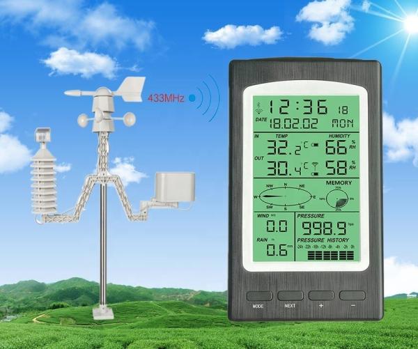 Buy cheap Wireless Weather Station Wind And Rain Measurement Sensor Temperature Humidity Air Pressure from wholesalers