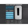 Buy cheap ABS Plastic 1000ml Automatic Hand Sanitizer Dispenser from wholesalers