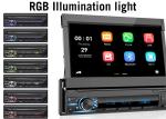Video Single Din Car Stereo 6RCA Rear Camera Retractable Single Din Touch Screen