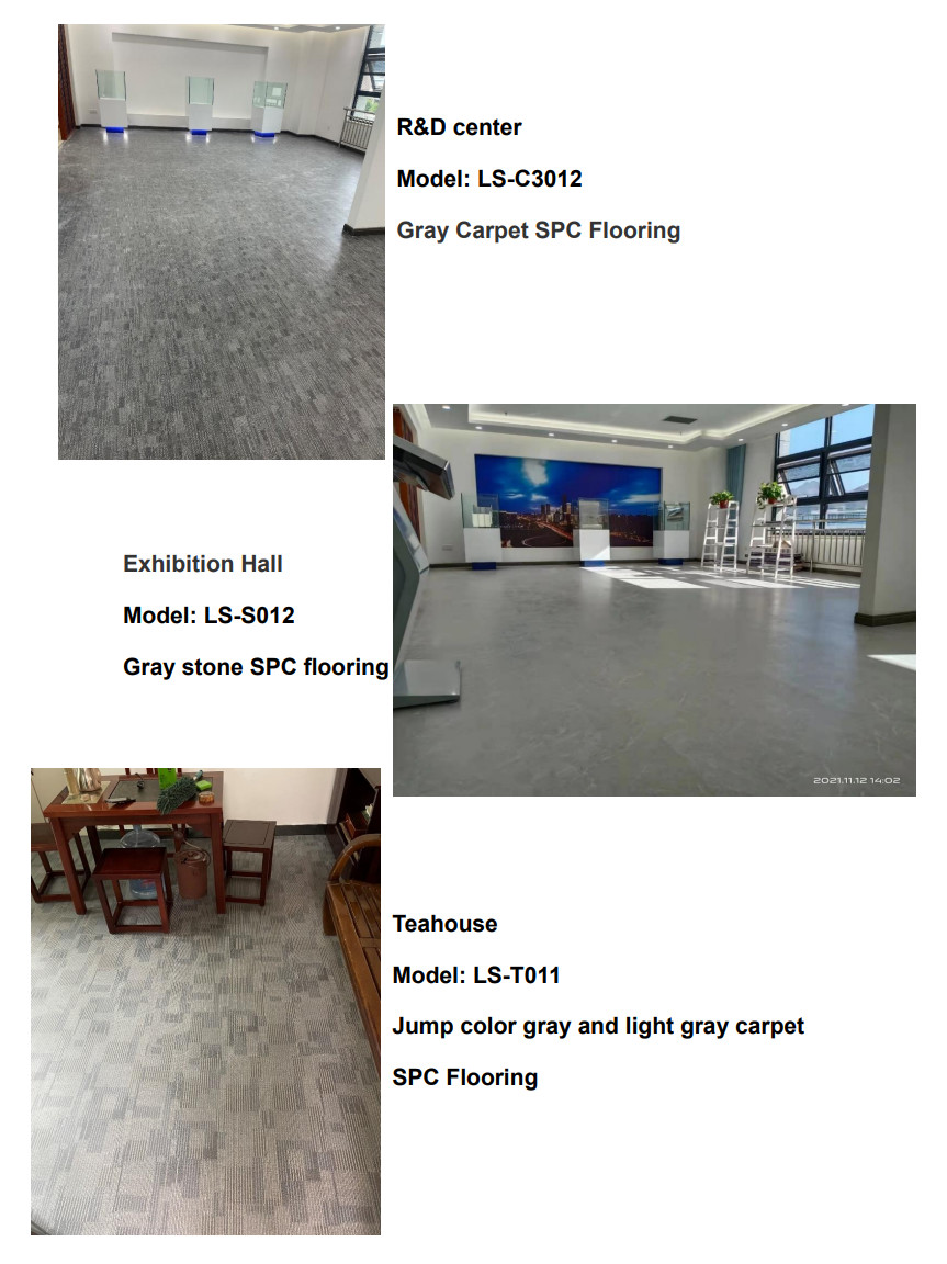 5mm SPC Sheet Flooring Eco Friendly Corrosion Resistant Ultra Light Teakwood Burlywood GKBM JR-W17020