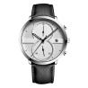 Buy cheap Leather Strap Alloy Quartz Wrist Watch 43mm Dia Minimalist Chronograph from wholesalers