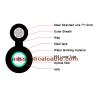 Buy cheap 2 4 6 Core Figure 8 Fiber Optic Cable , SM Aerial Steel Wire Armoured Cable from wholesalers